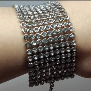 Beautiful Silver and Crystal Bracelet